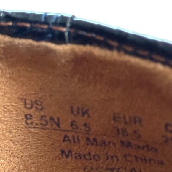 Naturalizer Benefit Womens Reptile Navy Block Heel Loafers Slip On Shoes 8.5 N - Picture 16 of 16